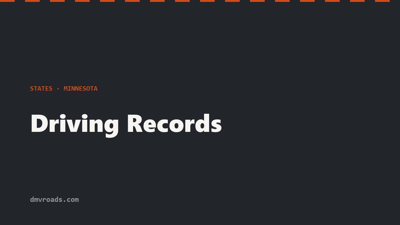 Minnesota Driving Record — PS31188 & DAC Compliance