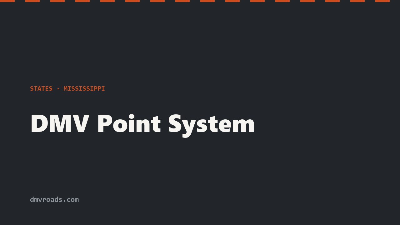 Mississippi Point System — 12-Point Suspension Threshold