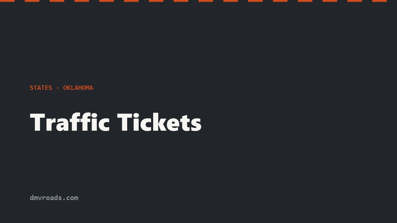 Oklahoma Traffic Tickets — Pay Online, Court Options & Insurance